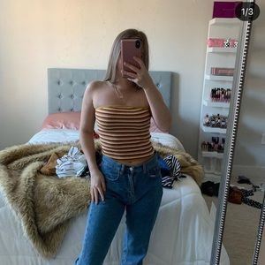 AMERICAN EAGLE STRIPE TUBE TOP